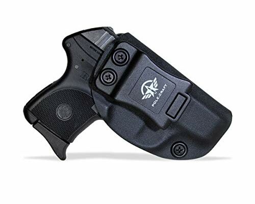 POLE.CRAFT Ruger LCP 380 Holster IWB Kydex for Ruger LCP 380 without Attachments Such as Light/Laser - Inside Waistband Holster -LCP 380 Auto Gun Pocket Pouch Accessories (Black,Right)