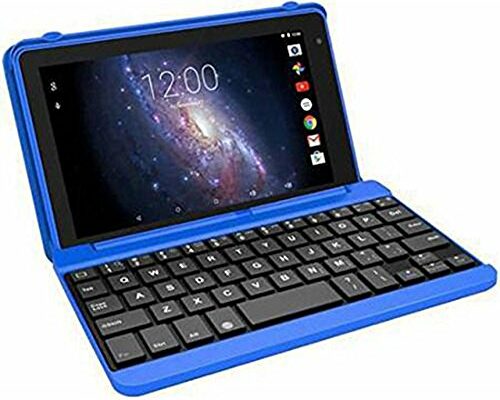 Premium High Performance RCA Voyager Pro 7" 16GB Touchscreen Tablet With Keyboard Case Computer Quad-Core 1.2Ghz Processor 1G Memory 16GB Hard Drive Webcam Wifi Bluetooth Android 6.0-Blue