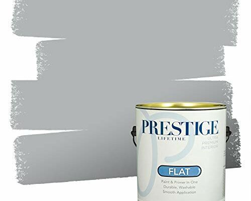 PRESTIGE P100-P-SW7072 Interior Paint and Primer in One, 1-Gallon, Flat, Comparable Match of Sherwin Williams Online, 1 Gallon, SW306-Online