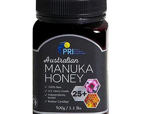 PRI Manuka Honey, MGO 125+ Australian Raw Monofloral Manuka Honey, 500g