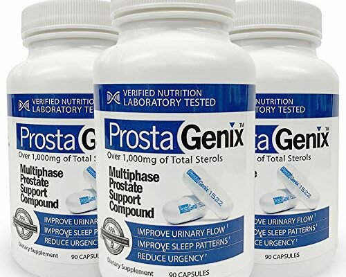 ProstaGenix Multiphase Prostate Supplement Capsule -3 Bottles- Featured on Larry King Investigative TV Show - Over 1 Million Sold - End Nighttime Bathroom Trips, Urgency, Frequent Urination.