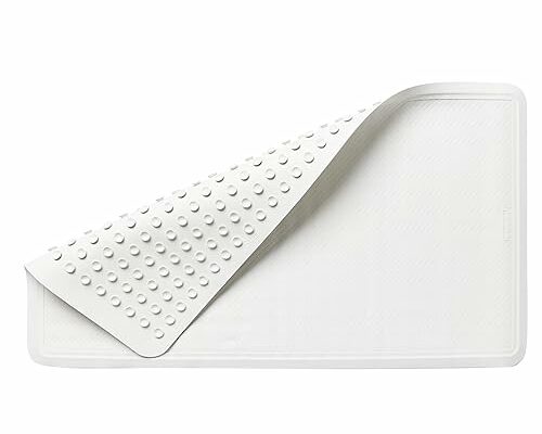 Rubbermaid Commercial Products Bath Tub and Shower Mat, Extra Long Safti-Grip Non-Slip Bathroom Mat for Shower/Bathtub with Suction Cups, Machine Washable, 36-Inch X 18-Inch, White