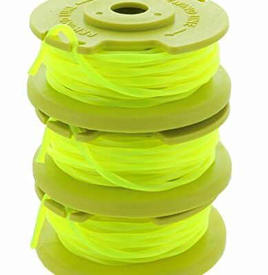 Ryobi One PLUS+ AC80RL3 OEM .080 Inch Twisted Line and Spool Replacement for Ryobi 18v, 24v, and 40v Cordless Trimmers (3 Pack)