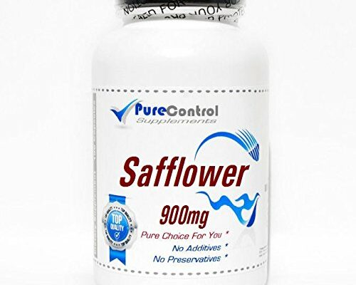 Safflower 900mg // 100 Capsules // Pure // by PureControl Supplements