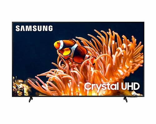 SAMSUNG 65-Inch Class 4K Crystal UHD DU8000 Series HDR Smart TV w/Object Tracking Sound Lite, Motion Xcelerator, Ultra Slim Design, Gaming Hub, Alexa Built-in (UN65DU8000, 2024 Model)