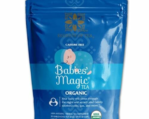 Secrets Of Tea - Babies' Magic Tea: Natural Relief for Baby Colic and Gas - USDA Organic, Caffeine-Free, promotes better sleep- 20 Count ((1 Pack)