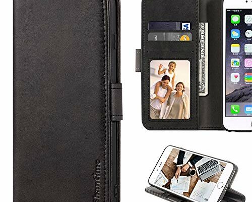 Shantime LG Nexus 5X Case, Leather Wallet Case with Cash & Card Slots Soft TPU Back Cover Magnet Flip Case for LG Nexus 5X (Black)