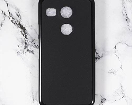 Shantime LG Nexus 5X Case, Scratch Resistant Soft TPU Back Cover Shockproof Silicone Gel Rubber Bumper Anti-Fingerprints Full-Body Protective Case Cover for LG Nexus 5X (Black)