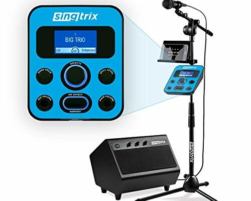 Singtrix Portable Karaoke Machine On Shark Tank, Kids & Adults, All-In-One Karaoke System, 350+Voice Effects & Autotuning, PA Speaker, Party Bundle, Karaoke Microphone, Use Free YouTube Karaoke Songs