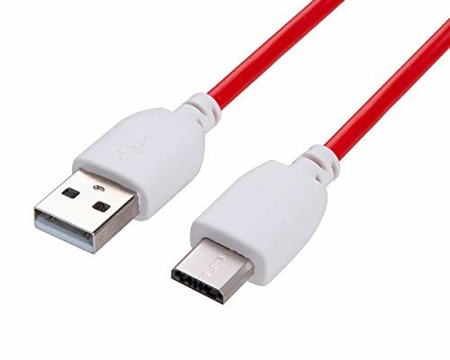 Smays Charger Cord for Nabi Tablet Jr and XD, Red Bright Color, 6 ft