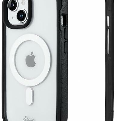 Sonix | Active Series | 15 FT Drop Phone Case for iPhone 15, 14, 13 | Compatible with MagSafe | Clear/Black