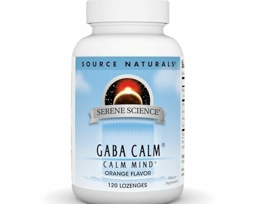 Source Naturals Serene Science, GABA Calm - Supports A Calming Mood, Quick Dissolving Orange Flavor* - 120 Lozenges