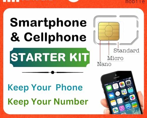 SpeedTalk Mobile Pre-Paid Universal SIM Card Starter Kit – Plans from $5/mo. Unlimited Plans from $9/mo. No Contract Cellphone 5G 4G LTE iOS Android Smart Phones, Triple Cut 3 in 1 SIM Card