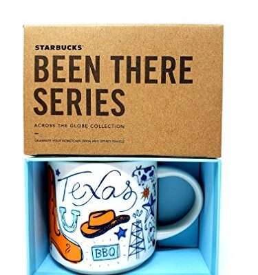 Starbucks Texas Coffee Mug, Been There Series Across The Globe Collection, 14 Ounces