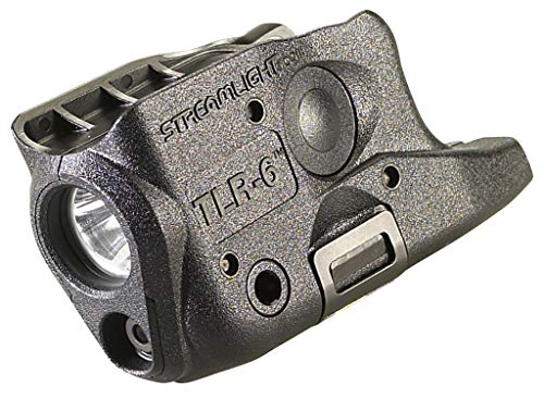 Streamlight 69272 TLR-6 100-Lumen Tactical Weapon Light with Integrated Red Aiming Beam Designed Exclusively and Solely for Glock 26/27/28/33/39, Black