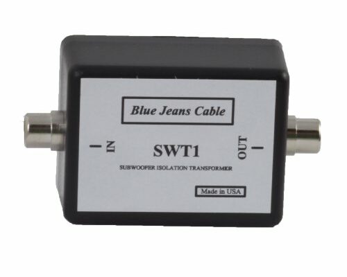 Subwoofer Isolation Transformer/Ground Loop Hum Eliminator, Blue Jeans Cable Brand, Made in USA