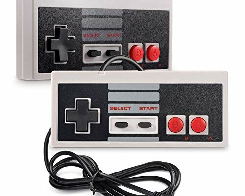 suily 2 Pack USB Wired Controller for NES Games, PC USB Controller Retro Gamepad Joystick Raspberry Pi Gamepad Controller for Windows PC Mac Linux RetroPie NES Emulators