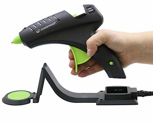 Surebonder Cordless Hot Glue Gun, High Temperature, Full Size, 60W, 50% More Power - Sturdily Bonds Metal, Wood, Ceramics, Leather & Other Strong Materials (Specialty Series CL-800F)