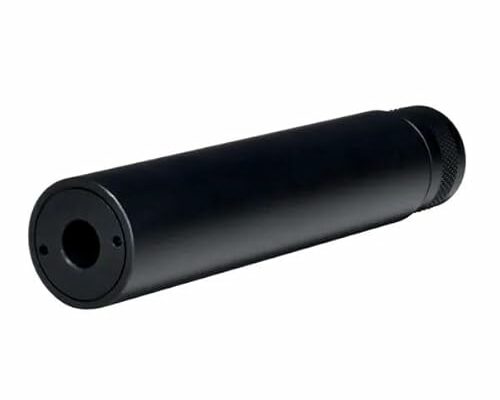 TACPOOL Aluminun Fake Can Device 5/8"-24 for Airsoft Over BarreI Design, Matt Black Length 5.99"