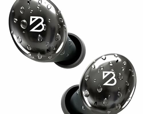 Tempo 30 Wireless Earbuds for Small Ears with Premium Sound, Comfortable Bluetooth Ear Buds for Women and Men, Black Earphones for Small Ear Canals with Mic, IPX7 Sweatproof, Long Battery, Loud Bass