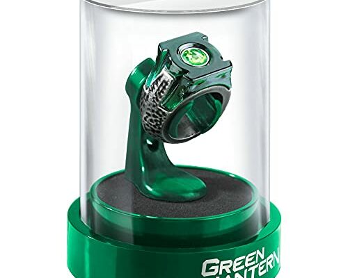 The Noble Collection DC Green Lantern Prop Ring & Display - Die Cast Metal Ring with 4in (10cm) Display Case - Officially Licensed Film Set Movie Props Gifts Jewellery