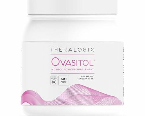 Theralogix Ovasitol Inositol Powder - 90-Day Supply - Myo-Inositol & D-Chiro Inositol for Hormone Balance & Ovarian Function Support* - NSF Certified - 400 g (180 Servings)