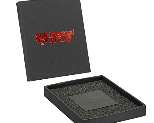 Thermal Grizzly - Carbonaut (38x38x0,2mm) - for Intel/AMD CPUs - Carbon Thermal Pad for Maximum Thermal Conductivity - Reusable and Adaptable Surface CPU/GPU/PS4/PS5/Xbox