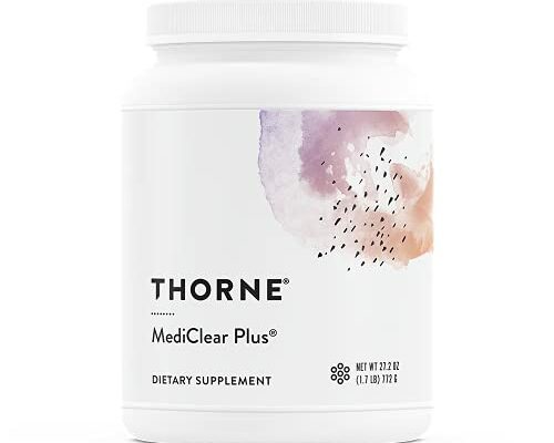 THORNE MediClear Plus - Foundational Support, Eliminate Environmental and Dietary Toxins - Rice and Pea Protein-Based Drink Powder with a Complete Multivitamin-Mineral Profile - 27.2 Oz