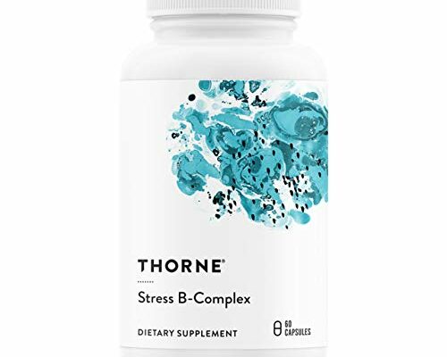 THORNE Stress B-Complex - Vitamins B2, B6, B12, and Folate in Highly-Absorbable and Active Forms - Extra Vitamin B5 for Adrenal Support, Stress Management and Immune Function - 60 Capsules