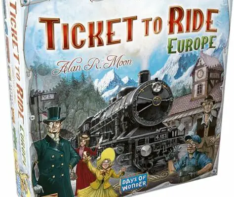 Ticket to Ride Europe Board Game - Embark on a Railway Adventure Across the Continent! Fun Family Strategy Game for Kids & Adults, Ages 8+, 2-5 Players, 30-60 Min Playtime, Made by Days of Wonder