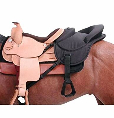 Tough 1 Ride - Behind Tandem Saddle for Western Saddle, black