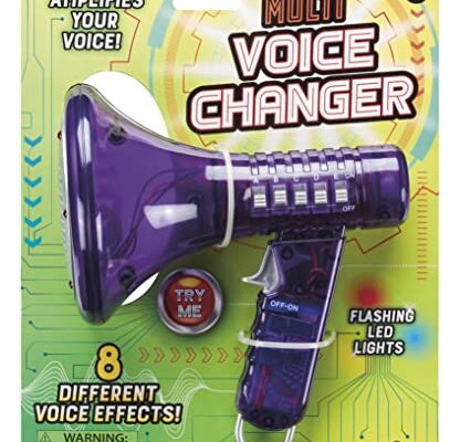 Toysmith Tech Gear Multi Voice Changer, Amplifies Voice With 8 Different Voice Effects, For Boys & Girls Ages 5+, Colors vary