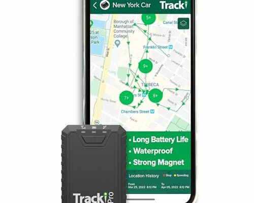 Tracki Pro GPS tracker for vehicles up to 12 Months Waterproof Magnetic Asset real time Tracker 4G LTE Long Battery Life 2-12 Month, Unlimited Distance, Subscription Required, Speed Monitor, Geofence