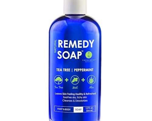 Truremedy Naturals Remedy Tea Tree Oil Body Wash - Body Wash That Helps Body Odor, Ringworm, & Skin Irritations - Tea Tree Soap Body Wash (1 pk, 12 oz)