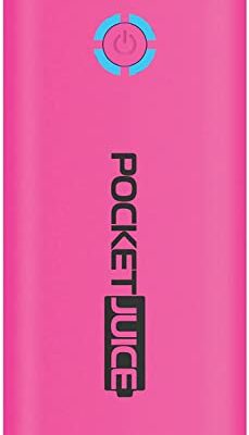 Tzumi tzumi PocketJuice Mini Portable Charger - 4,000 mAh High-Speed Single USB Port - Compatible with All iPhone and Android Devices & Includes Mini Android-Compatible Micro-USB Cable (Pink) (2)