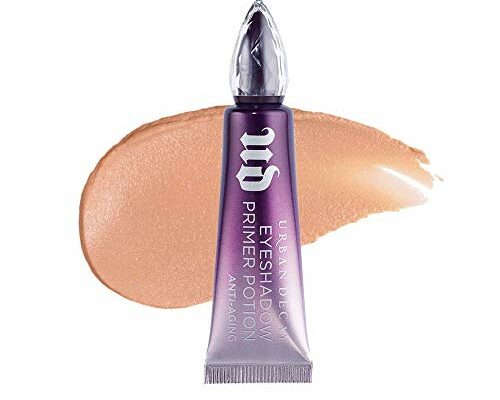 Urban Decay Anti-Aging Eyeshadow Primer Potion (Full Size), Nude Eye Primer, Improves Look of Fine Lines & Texture, Smooths & Preps Eyelid Base for Vibrant Color, Crease-free Eye Makeup - 0.33 fl oz