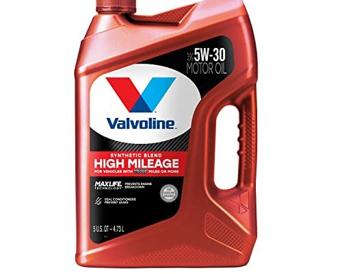 Valvoline High Mileage with MaxLife Technology SAE 5W-30 Synthetic Blend Motor Oil 5 QT