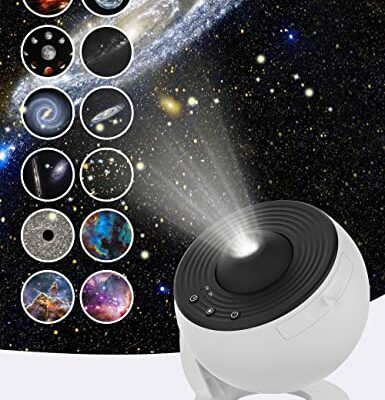 VanSmaGo Galaxy Projector, 13 in 1 Planetarium Star Projector for Bedroom Decor, 360° Rotating Nebula Projector Lamp, Timmer Starry Night Light Sleep Projector for Kids,Ceiling,Room Decoration,Gifts