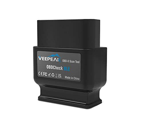 Veepeak OBDCheck BLE Bluetooth OBD II Scanner Auto Diagnostic Scan Tool for iOS & Android, Bluetooth 4.0 Car Check Engine Light Code Reader