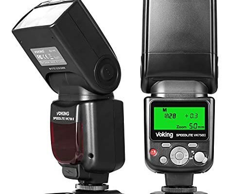 Voking VK750II TTL Camera Speedlite Flash Compatible with Canon EOS 60D 70D 77D 80D 4000D Rebel T7i T6i T6s T6 T5i T5 T4i T3i and Other DSLR Cameras