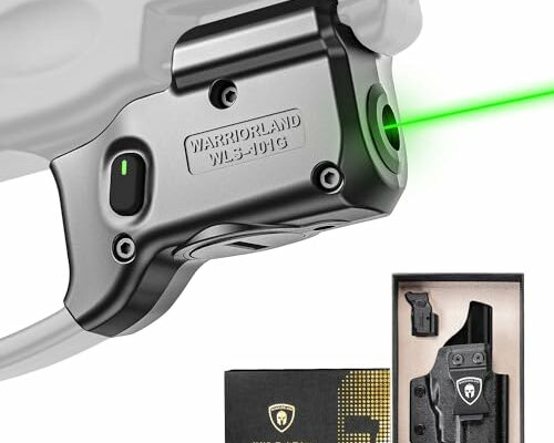 WARRIORLAND Green Laser Sight Fit Taurus G2C/G3C/PT111 Millennium G2/PT140 with Kydex Holster, First Green Beam Sight with Power Indicator, G3C Laser with IWB Holster Right, WLS-101G w/ G2C Holster