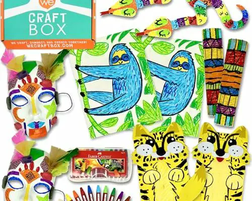 We Craft Box Monthly Subscription Box for Kids Ages 4-8 - New Crafting Adventures Every Month - Toddler and Kid Creativity and Art Activities for Two