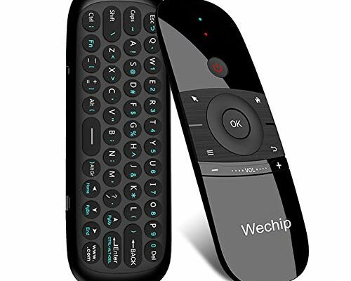 WeChip W1 Remote, Air Mouse Remote, Universal TV Remote, 2.4G Wireless Keyboard Multifunctional Remote Control for Nvidia Shield/Android TV Box/PC/Projector/HTPC/All-in-one PC