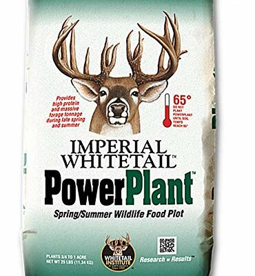 Whitetail Institute PowerPlant Deer Food Plot Seed for Spring Planting, 25 lbs