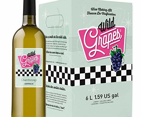 Wild Grapes Premium DIY Wine Making Kits - Australian Chardonnay - Makes Up to 30 x 750mL Bottles, 6 Gallons of Wine