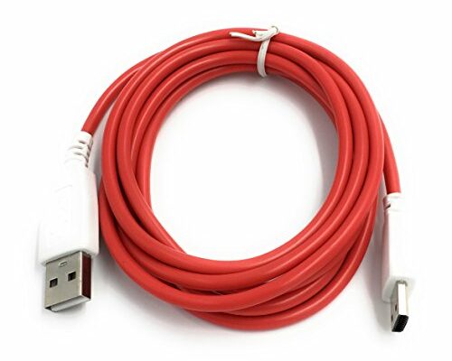 Xcivi USB Data Charger Cable Cord for Fuhu Tablets Nabi DreamTab, nabi 2S, nabi Jr., Jr. S, XD, Elev-8, 6 FT/2m (Red)