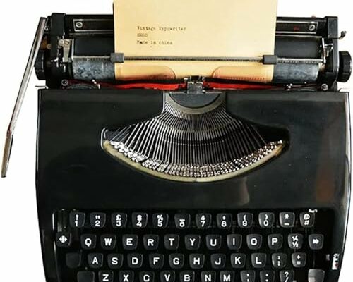 XLTEAM Classic Nostalgia Typewriter, Traditional Portable Manual Typewriter, Normal Use Vintage Typewriter, Literary Retro Collection Gift, for Notes, Letters, Creative Writing