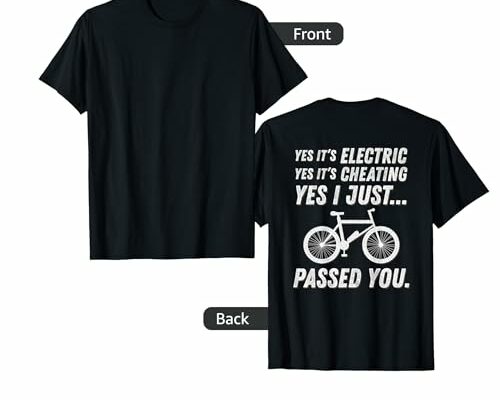 Yes it's electric! Funny E-Bike Meme Gift ebike Quotes T-Shirt