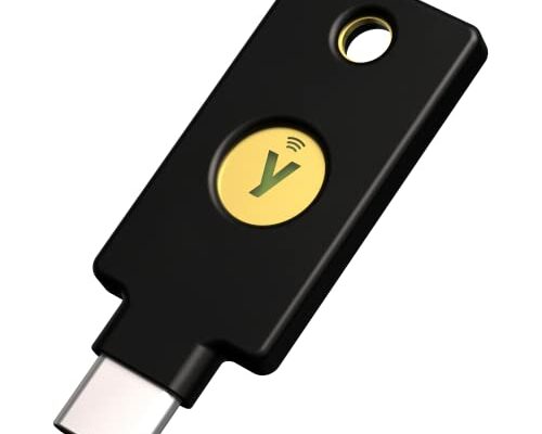 Yubico - Security Key C NFC - Black- Two-Factor authentication (2FA) Security Key, Connect via USB-C or NFC, FIDO U2F/FIDO2 Certified