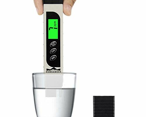 2024 Upgraded TDS Meter Digital Water Tester, DUMSAMKER Professional 3-in-1 TDS, Temperature and EC Meter with Carrying Case, 0-9999ppm, Ideal ppm Meter for Drinking Water, Aquariums and More